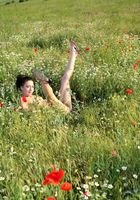 Alyona gets naked outdoors and shows her hairy pussy in the field, Alyona (aly009) ATK Archives: Alyona (Alyona gets naked outdoors and shows her hairy pussy in the field)
