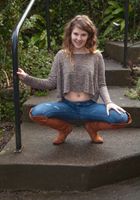 Jada pulling her tight jeans off and spreading her hairy pussy., Jada (jad041) ATK Natural & Hairy: Jada (Jada pulling her tight jeans off and spreading her hairy pussy.)