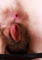 Sia Wood in black leather and knee-high boots, Sia Wood (sia004) ATK Natural & Hairy: Sia Wood (Sia Wood in black leather and knee-high boots)